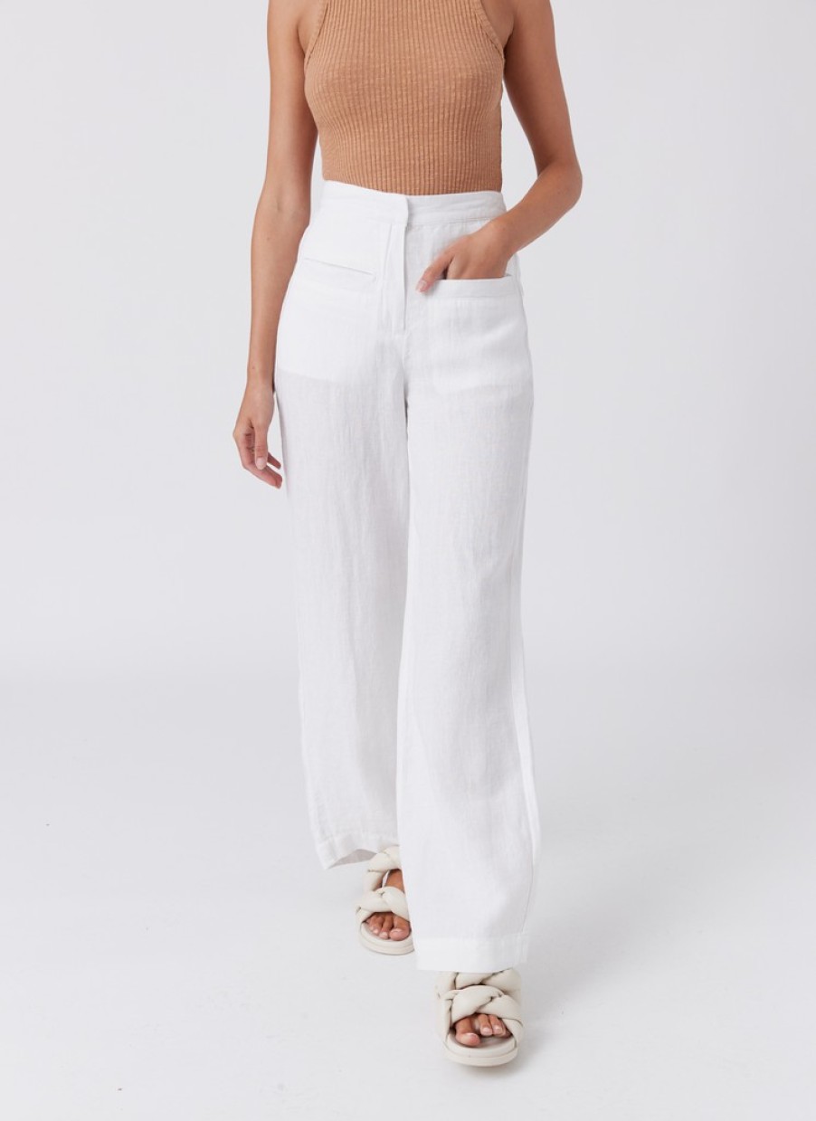 Shop Cools Club | Caribbean Pant White Linen