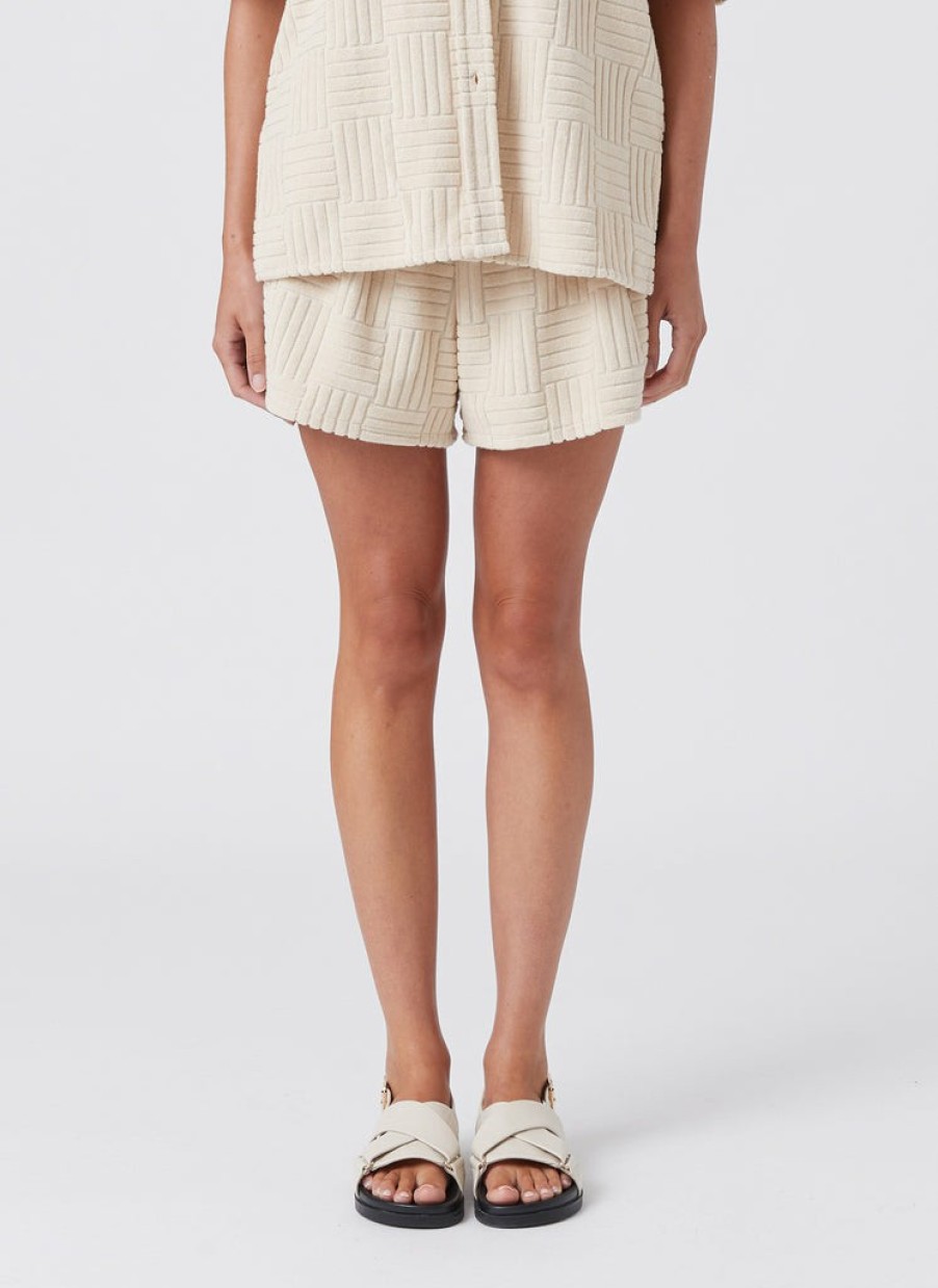 Shop Cools Club | Terry Jacquard Short Beige