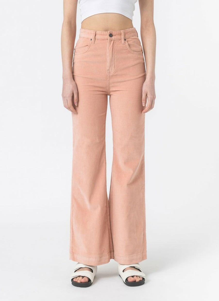 Shop Cools Club | High Rise Flare Jean Blush Corduroy