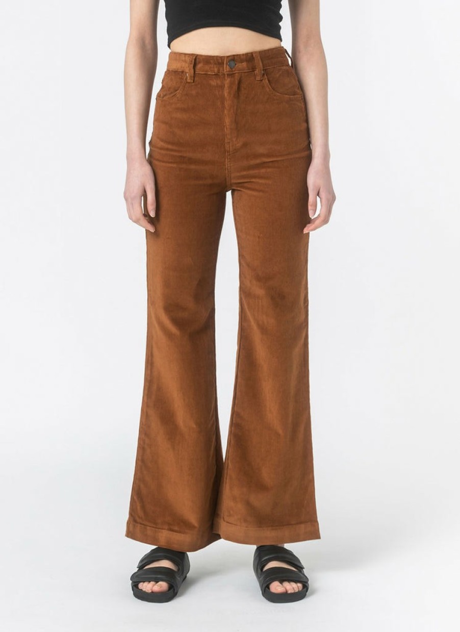 Shop Cools Club | High Rise Flare Jean Rust Cord