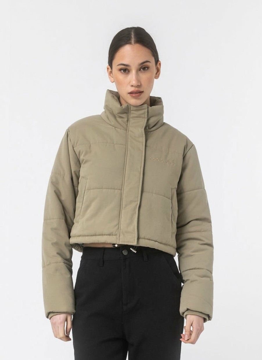 Shop Cools Club | Crop Porter Puffer Smoke