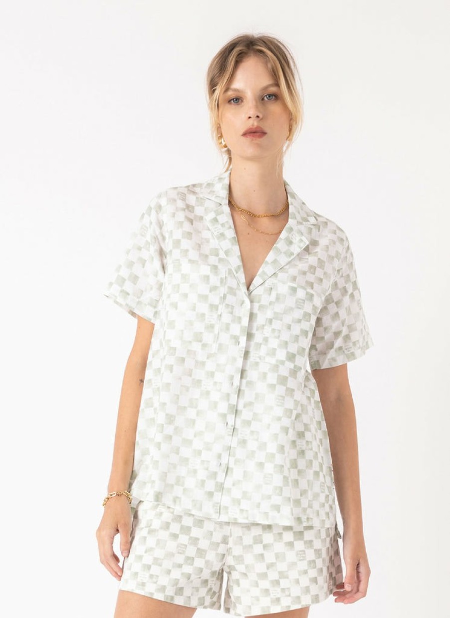 Shop Cools Club | Safari Shirt Sage Checker