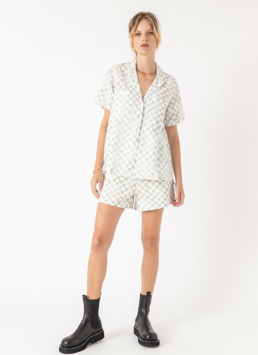 Shop Cools Club | Safari Shirt Sage Checker